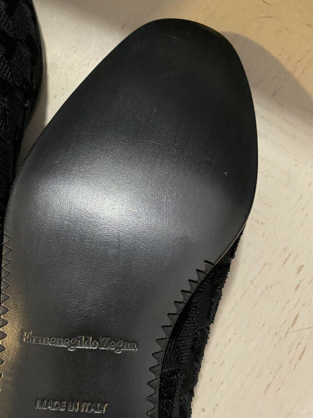 New $650 Ermenegildo Zegna Loafers Shoes Black 13 US Italy