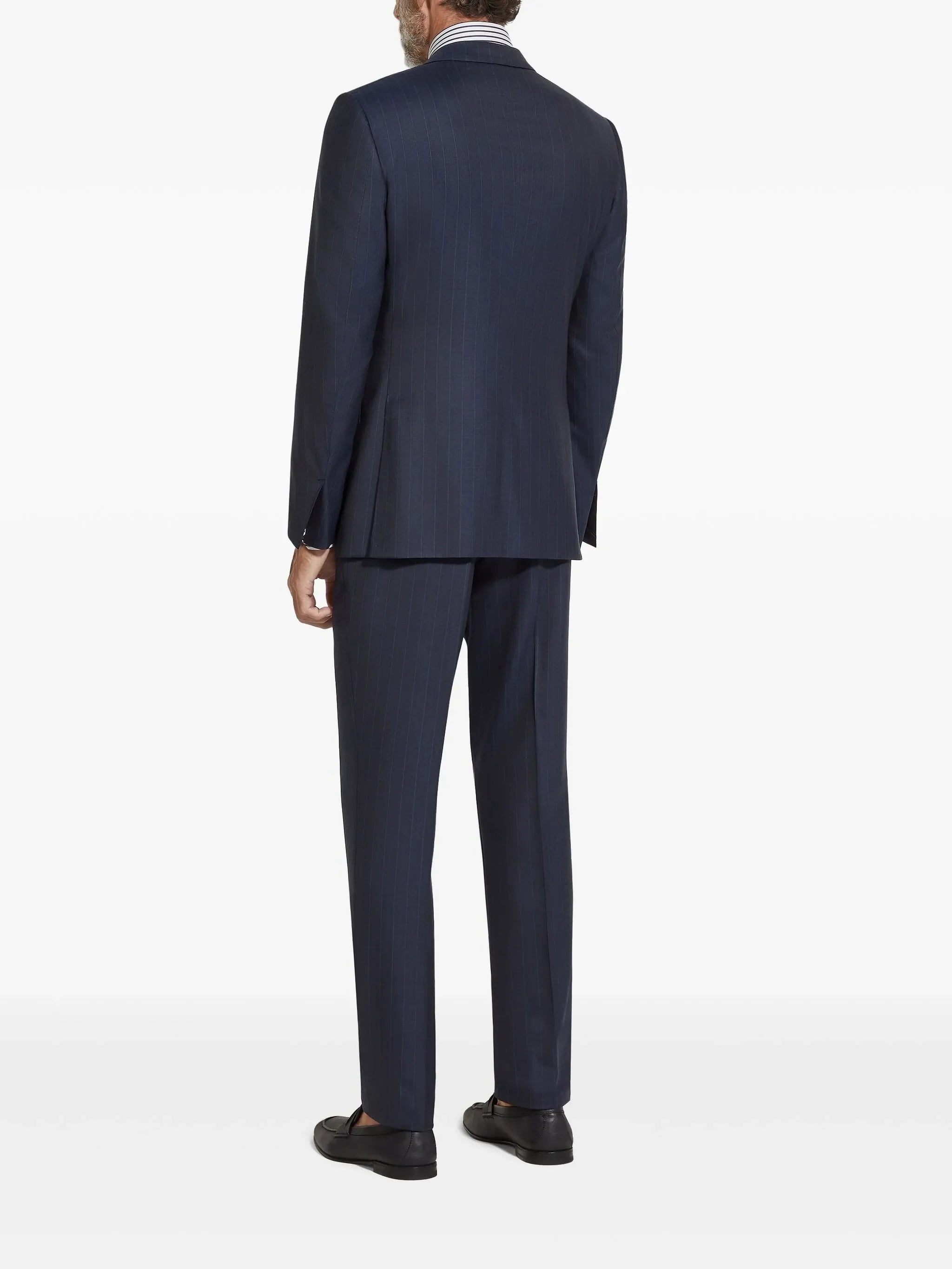 Zegna Pinstripe Suit in Navy