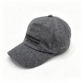 ZEGNA Wool Baseball Cap Men Grey Luxury Casual Hat