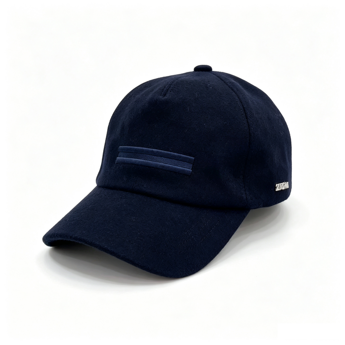 ZEGNA Wool Baseball Cap Men Navy Luxury Casual Hat