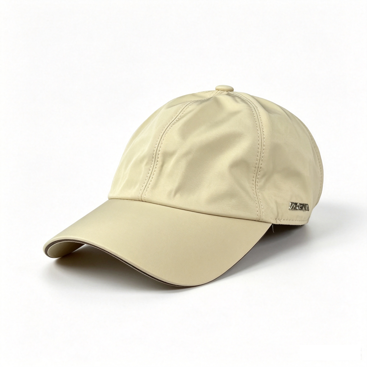 ZEGNA Nylon Baseball Cap Men Beige, Size M (56‑58cm) Luxury Hat