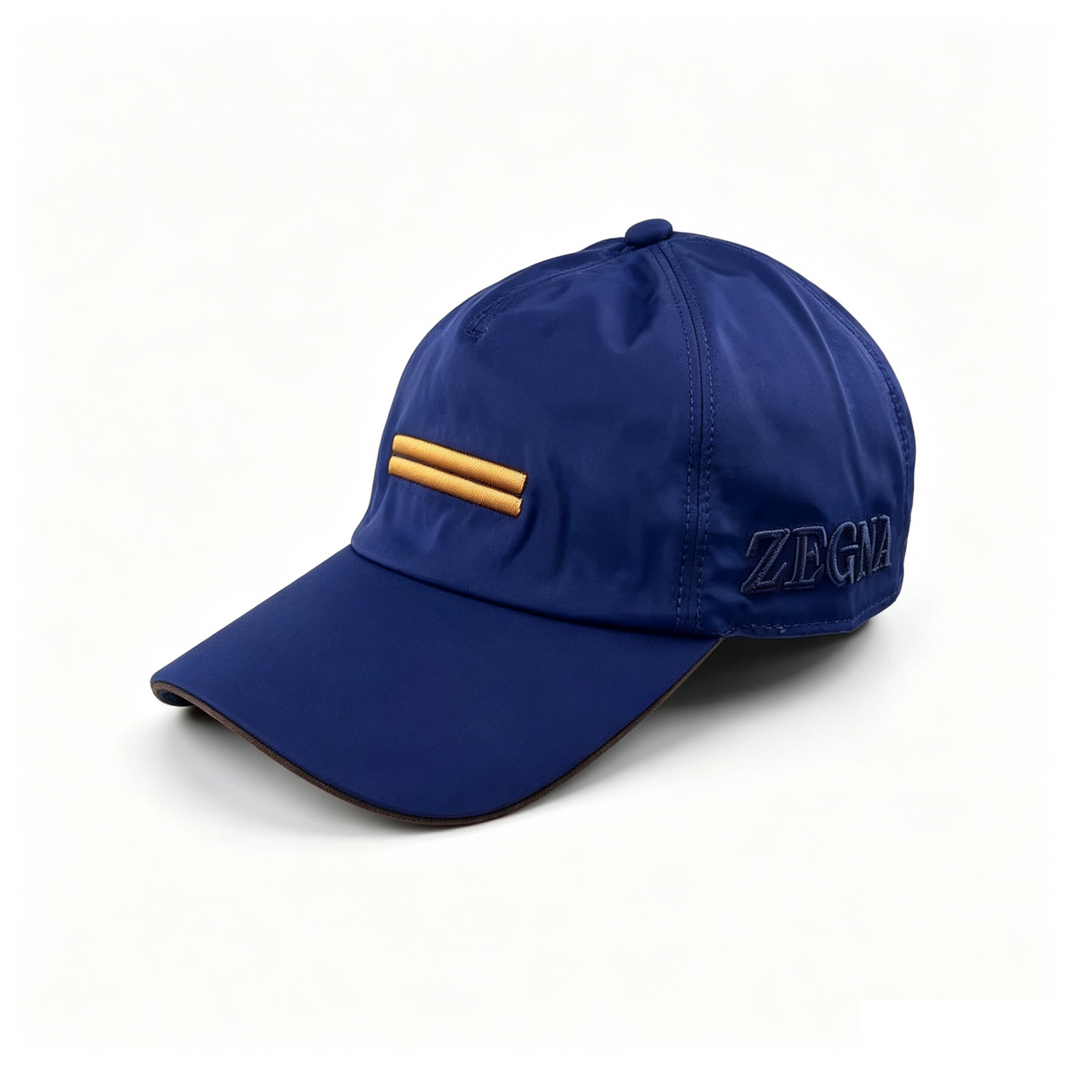 ZEGNA Nylon Baseball Cap Men Royal Navy Blue, Adjustable 55‑59cm
