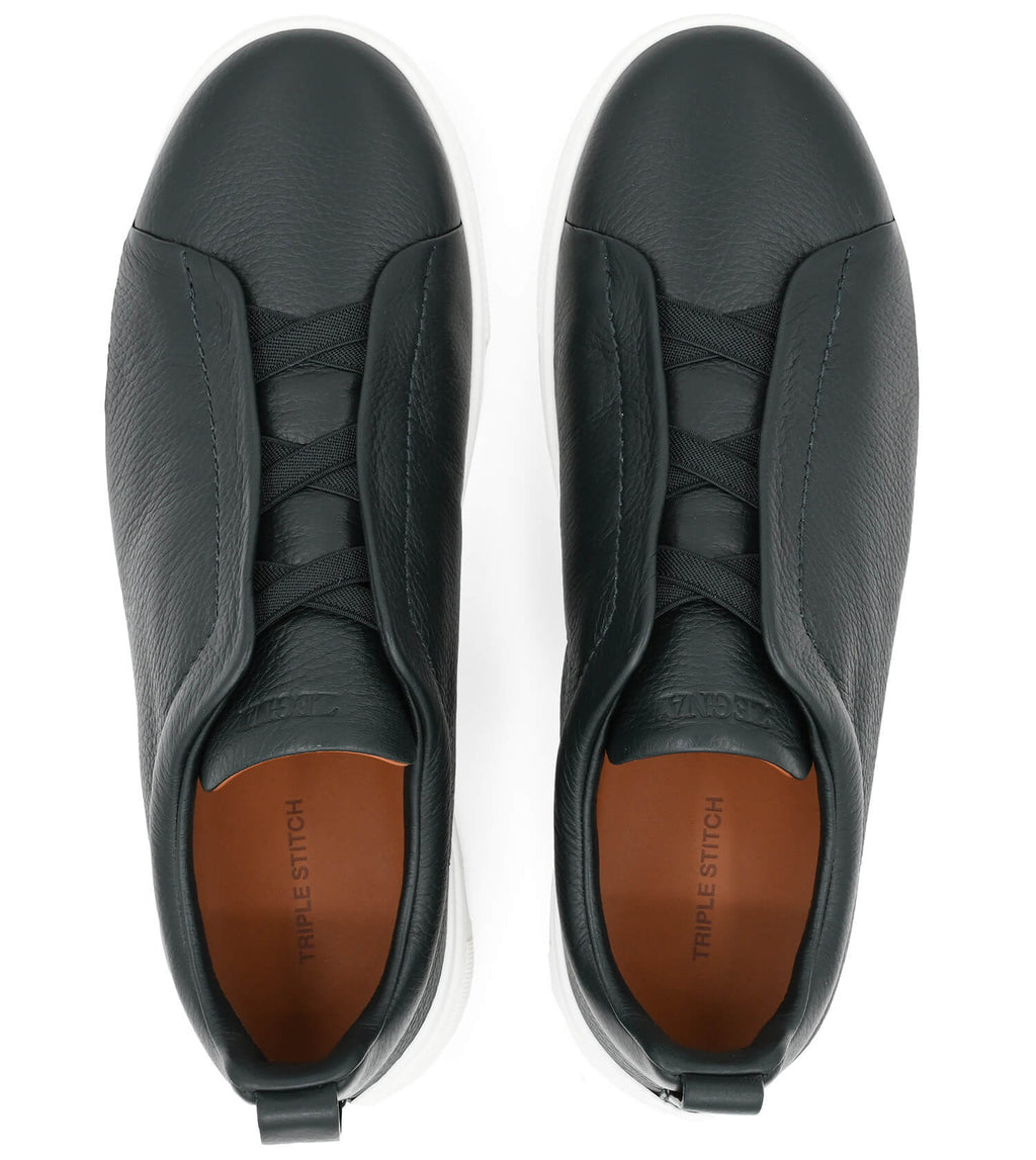 ZEGNA Triple Stitch Low Top Sneaker