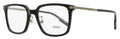 Zegna EZ5265-H Stepped Browline Eyeglasses — Black