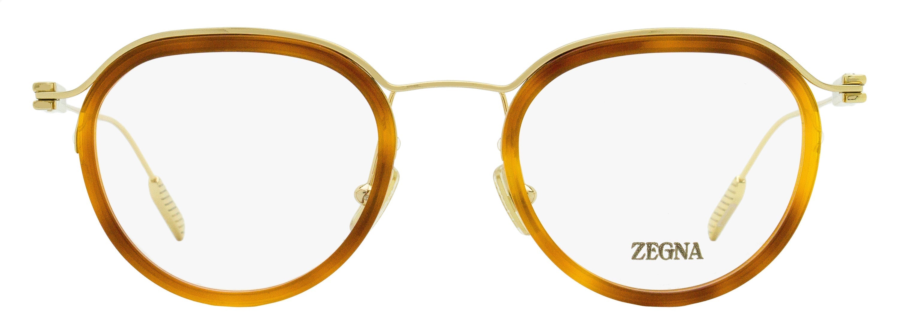 Zegna EZ5289 Floating Oval Eyeglasses — Gold