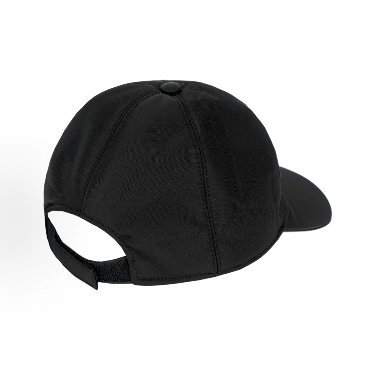 ZEGNA Nylon Baseball Cap Men Black, Adjustable 55‑59cm