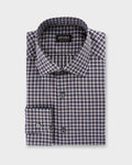 Black Beige And White Check Premium Cotton Shirt