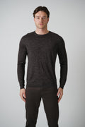 Zegna Silk Knit Longsleeve Shirt Deep Brown